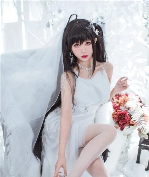 闪月半cos照片之梦梦的婚礼